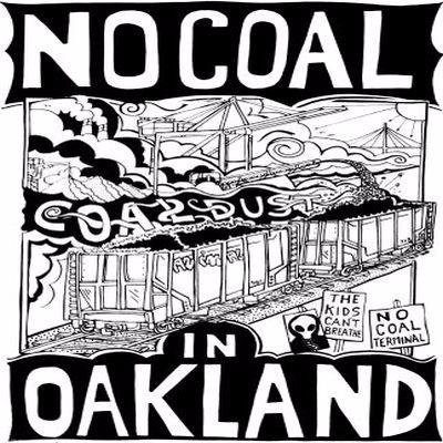 NCIO Logo, square version of No Coal in Oakland Posters