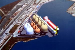 Artist's rendition of the Oakland Bulk and Oversized Terminal