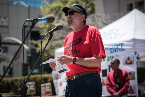 Michael Kaufman, No Coal in Oakland Photo: Brooke Anderson