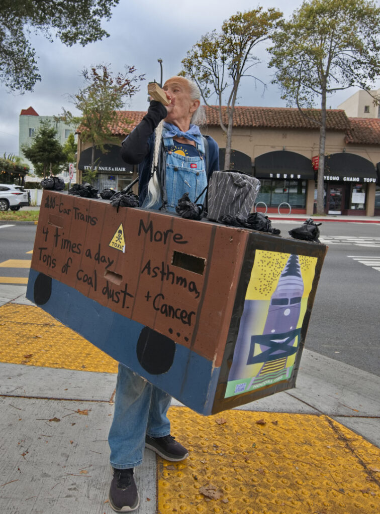 Coal Train (1000 Grandmothers) at Berkeley Rally, 2026-09-15. Photo Credit Leon Kunstenaar.