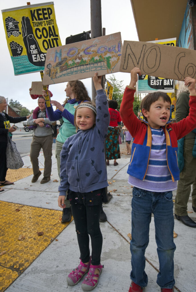 Kids against Coal at Berkeley Rally, 2026-09-15. Photo Credit Leon Kunstenaar.